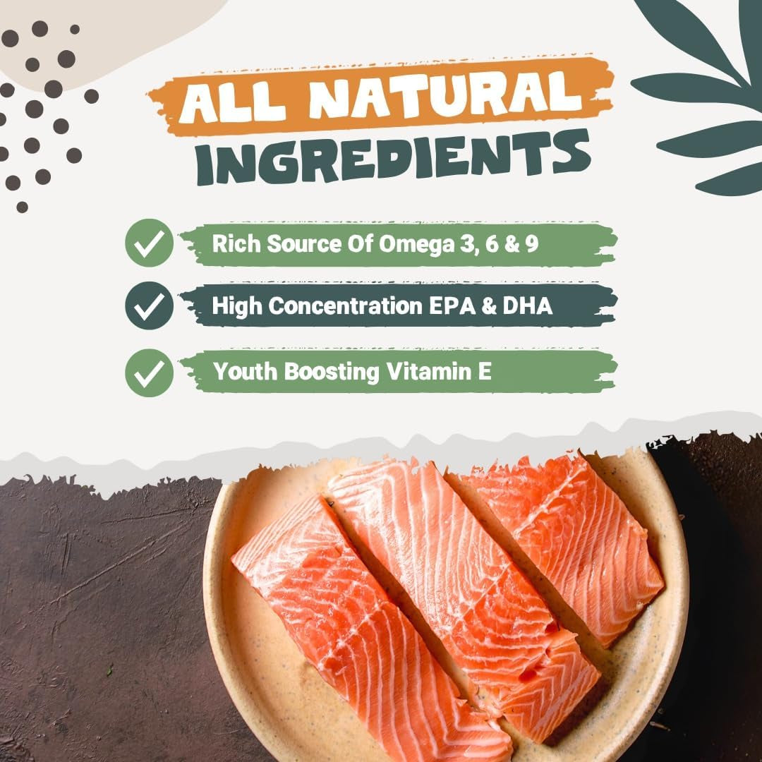 Scottish Salmon Oil for Dogs, Cats, Horse, Ferret - Pure Omega 3, 6 & 9 Fish Oil Food Treats Supplement for Natural Coat, Immune Support, Itchy Skin, Joint & Brain Health (500Ml)