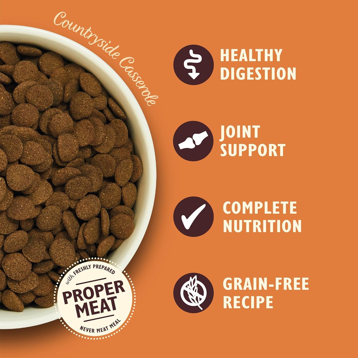 Made with Natural Ingredients Adult Dry Dog Food Chicken & Duck Grain-Free Recipe 2.5Kg Bag