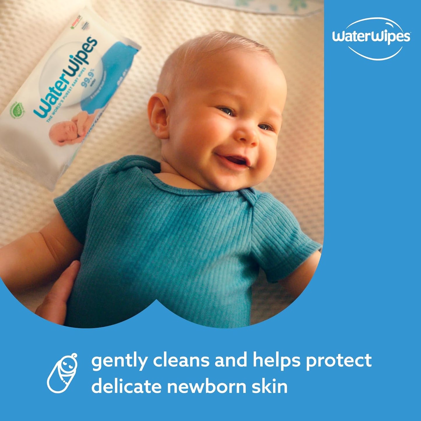 Plastic-Free Original Baby Wipes, 99.9% Water Based Wipes, Unscented for Sensitive Skin, 720 Count (Pack of 12)